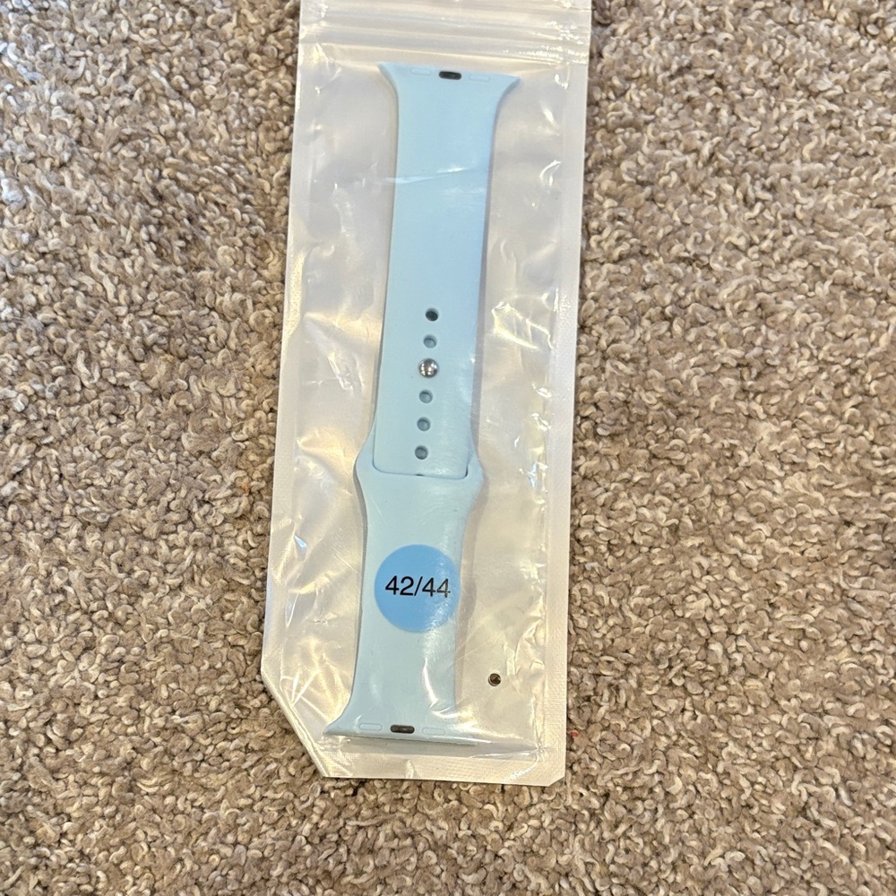 Light Blue Silicone Wristband for 42/44mm Smartwatch